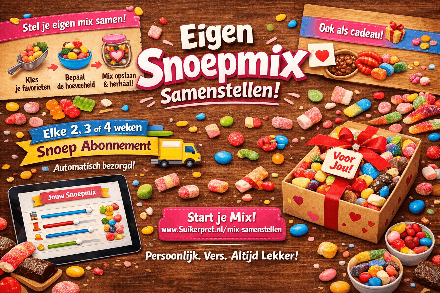 Blogpost Eigen snoepmix samenstellen: zo maak je jouw perfecte snoepbeleving